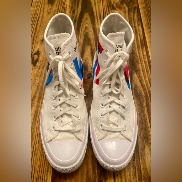 Converse x Patta Chuck 70 Hi White/Fiery Red/Diva Blue A03173C M Sz 8 W 10 - Picture 3 of 9